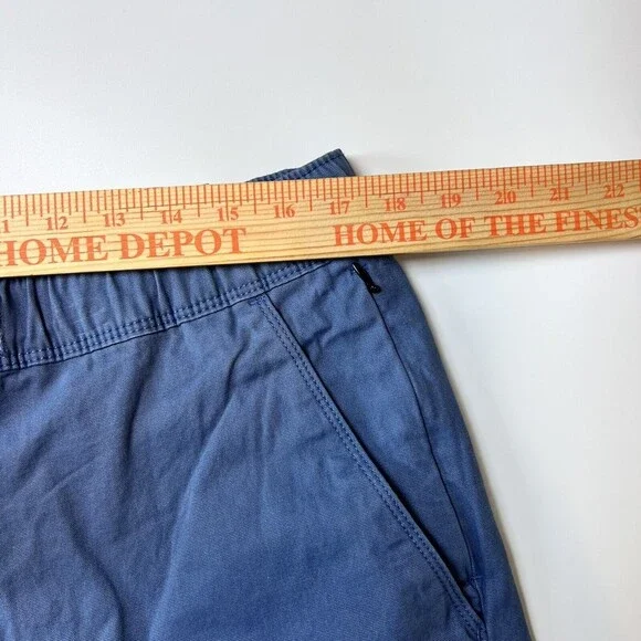 The Foundry Supply Men's Shorts LT Flat Front Buckle Zip Up Vintage Indigo - Picture 8 of 11